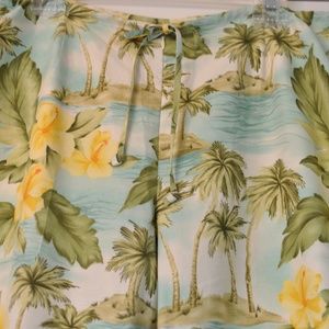 Tommy Bahama Tropical Floral Silk Pants 12